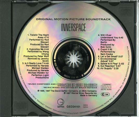 Innerspace Soundtrack (1987) - CD Sniper Reference Collection of Rare ...