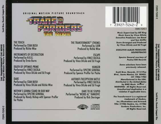 transformers the movie instruments of destruction lyrics